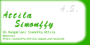 attila simonffy business card